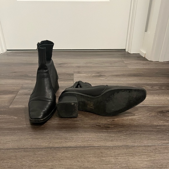 L'Intervalle Black Leather Boots - Picture 5 of 5